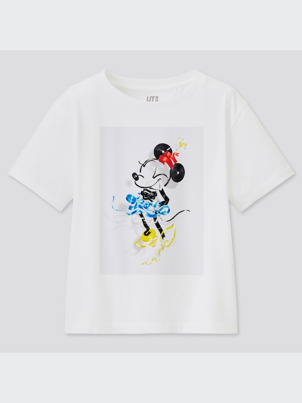 GIRLS ディズニー ミッキーマウス ＆ ミニーマウス アート バイ 吉田ユニ UT グラフィックTシャツ（半袖）