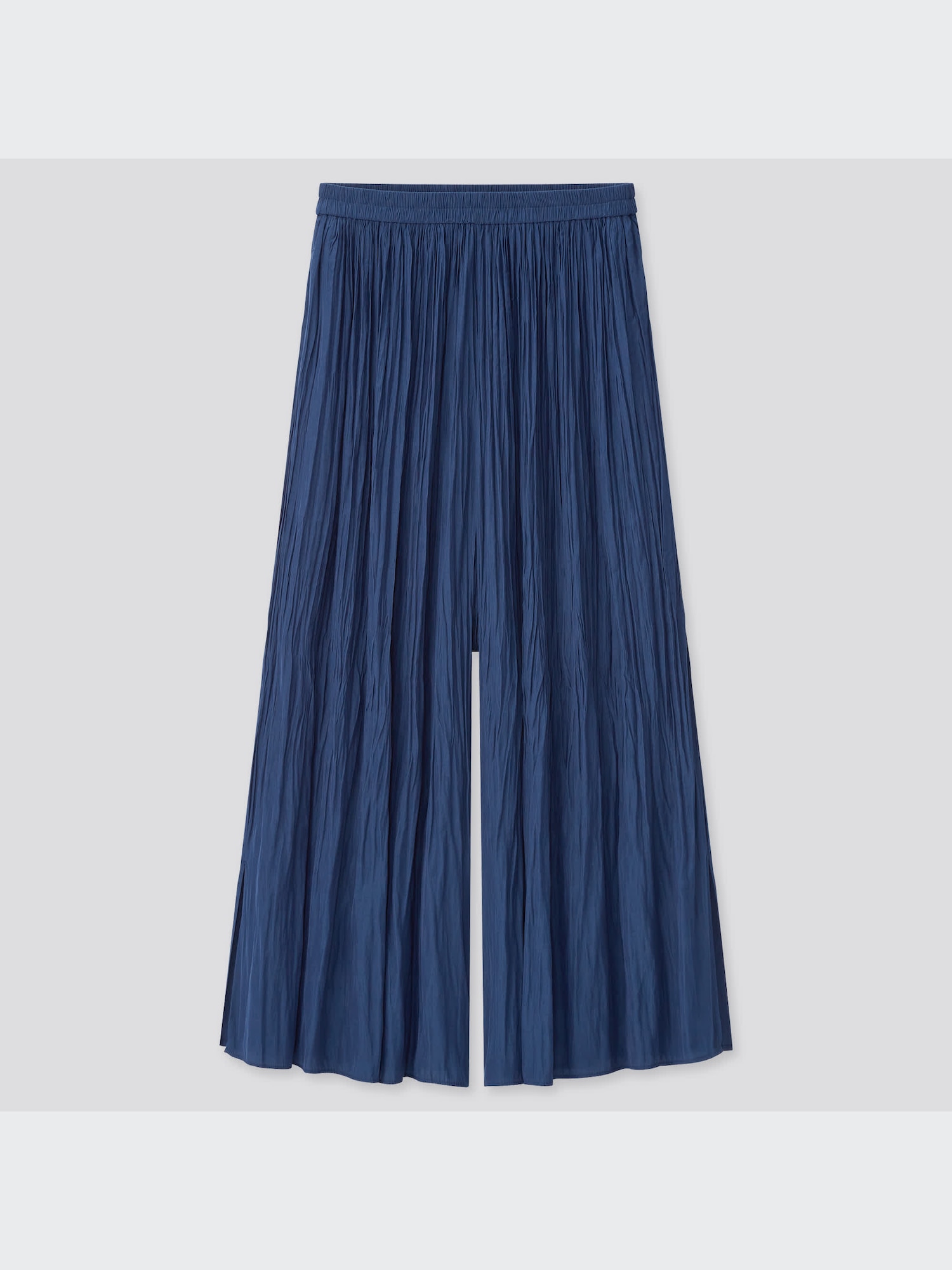 ユニクロ公式 | ワッシャーサテンスカートパンツ（丈短め41cm～44㎝）