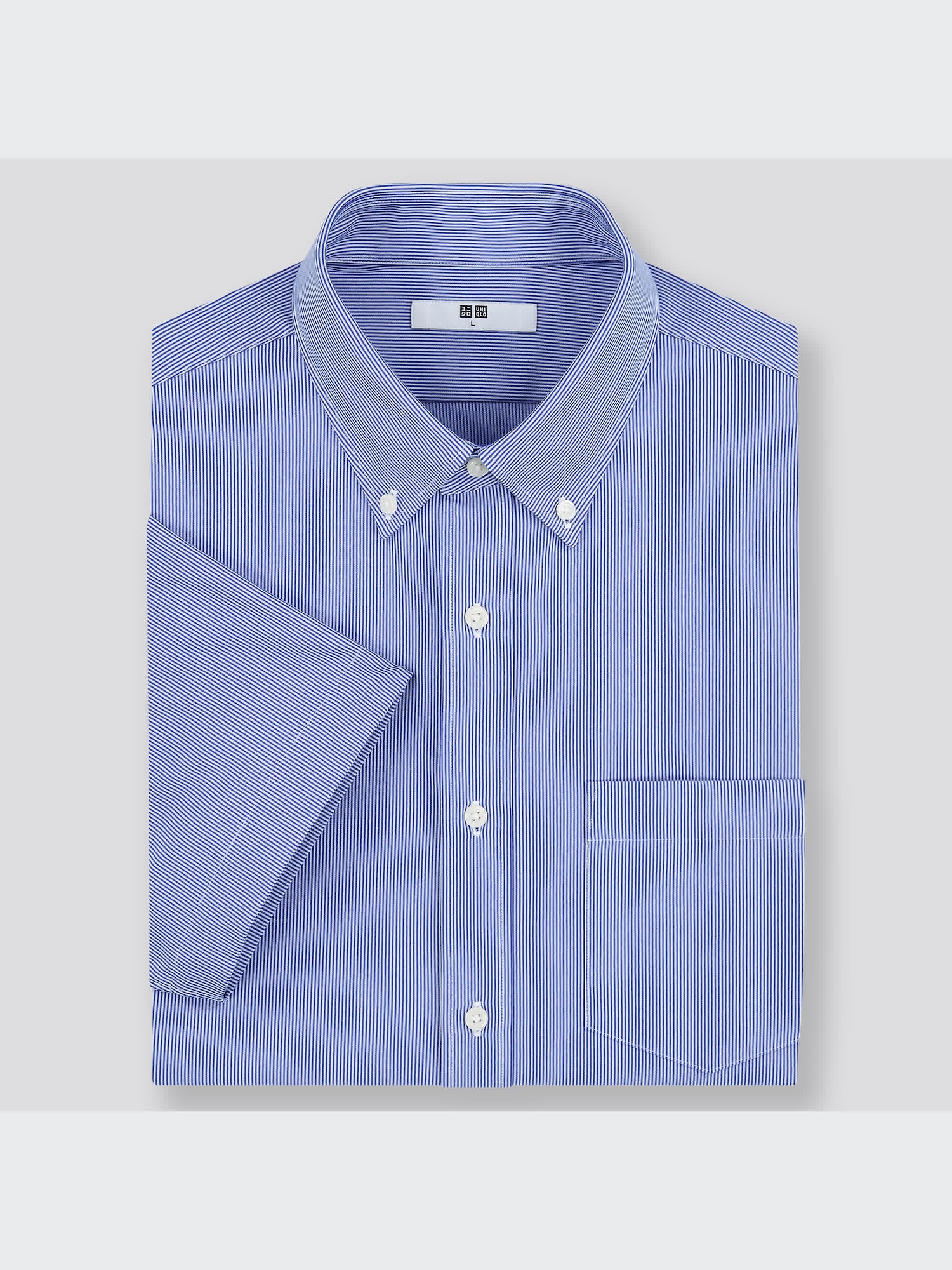   ブラック XS ユニクロ公式 | ドライイージーケアコンフォートストライプシャツ