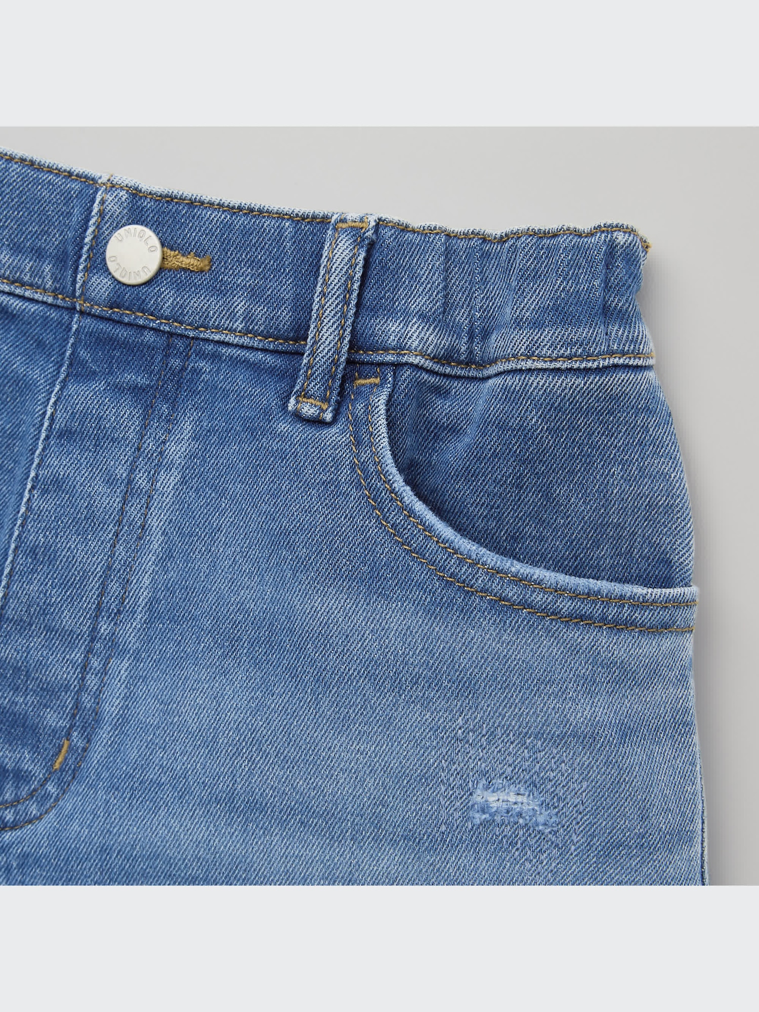 ユニクロ公式 | GIRLS デニムショートパンツ