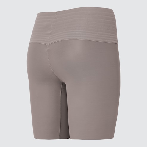Uniqlo Women AIRism Body Shaper Non-Lined Half Shorts Brown