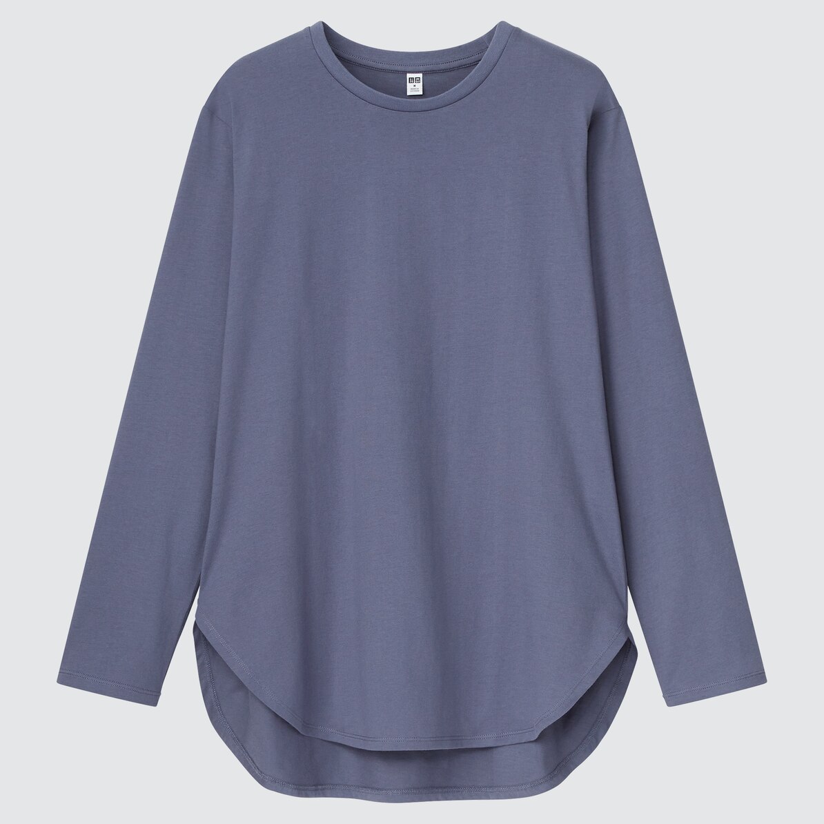 スムースコットンシャツテールt 長袖 Women ユニクロ