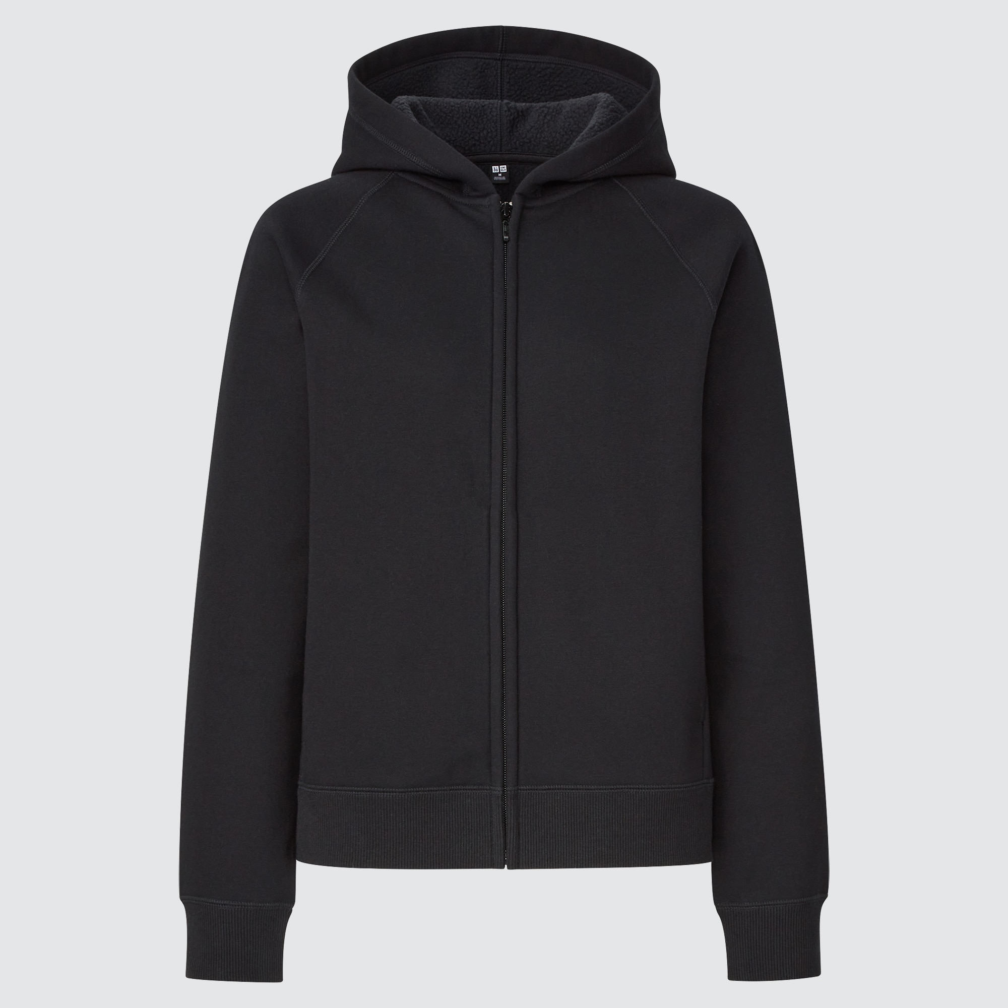 Uniqlo black zip up 2024 hoodie