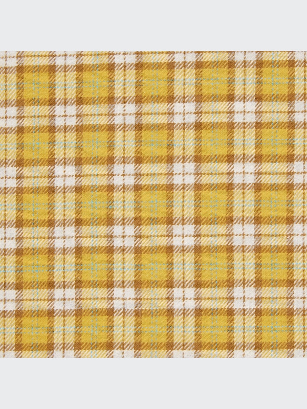 GIRLS Flannel Checked Stand Collar Shirt