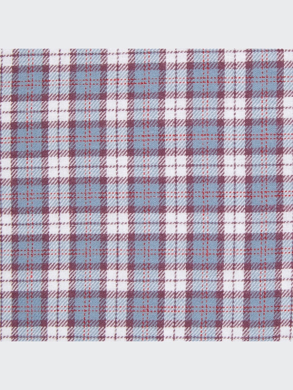 GIRLS Flannel Checked Stand Collar Shirt