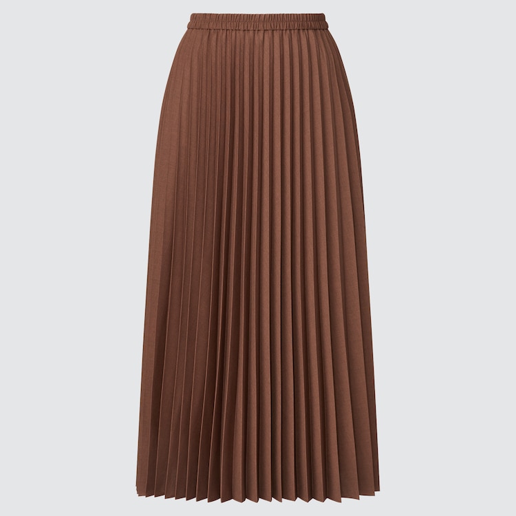ユニクロ公式 アコーディオンプリーツスカート（丈標準78～82cm）