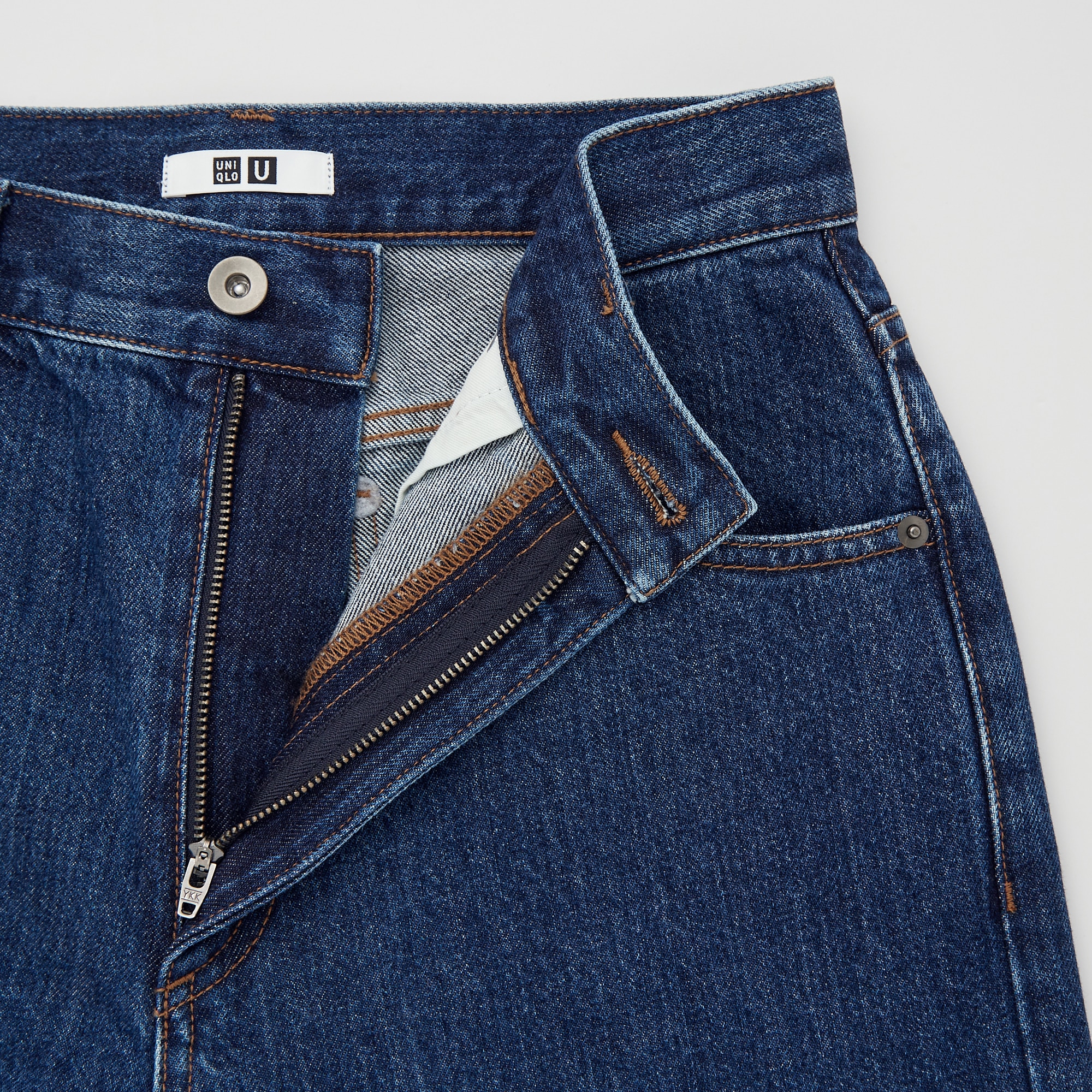 Uniqlo high rise outlet straight jeans