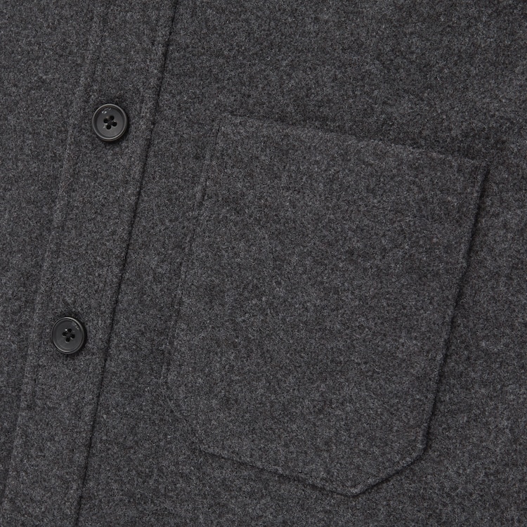 完売品 ユニクロ　オーバーシャツジャケット　2021年モデル ネイビー Lサイズ