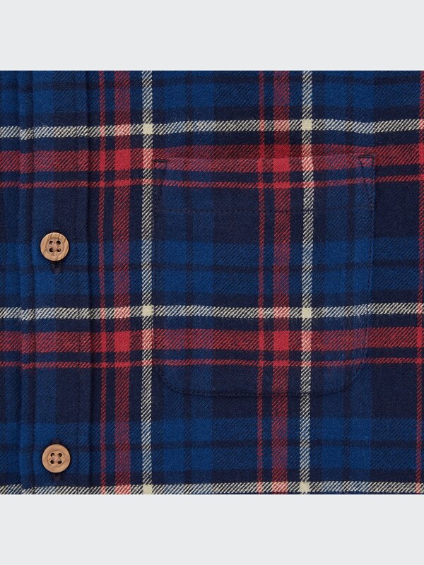 フランネルチェックシャツ（長袖）