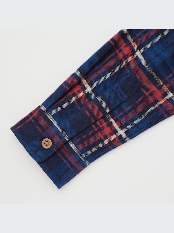 フランネルチェックシャツ（長袖）