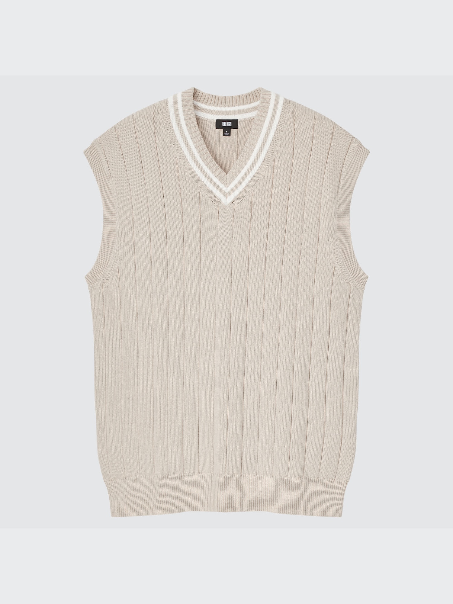 WASHABLE OVERSIZED V NECK VEST UNIQLO SG