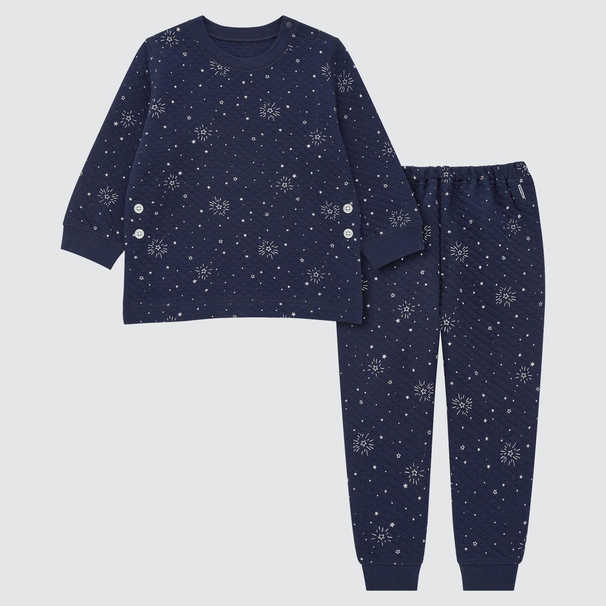 ユニクロ キルトパジャマ 星柄 100サイズ - パジャマ