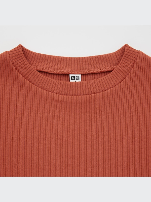 T-Shirt Rib Crew Neck Lengan Pendek