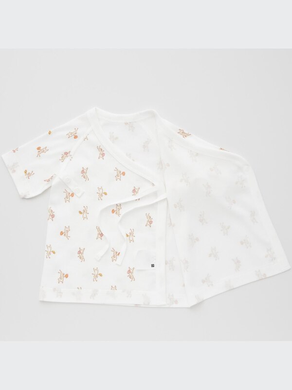 短肌着（ウサギ・クマ・2枚組）