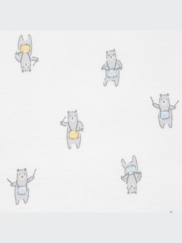 短肌着（ウサギ・クマ・2枚組）