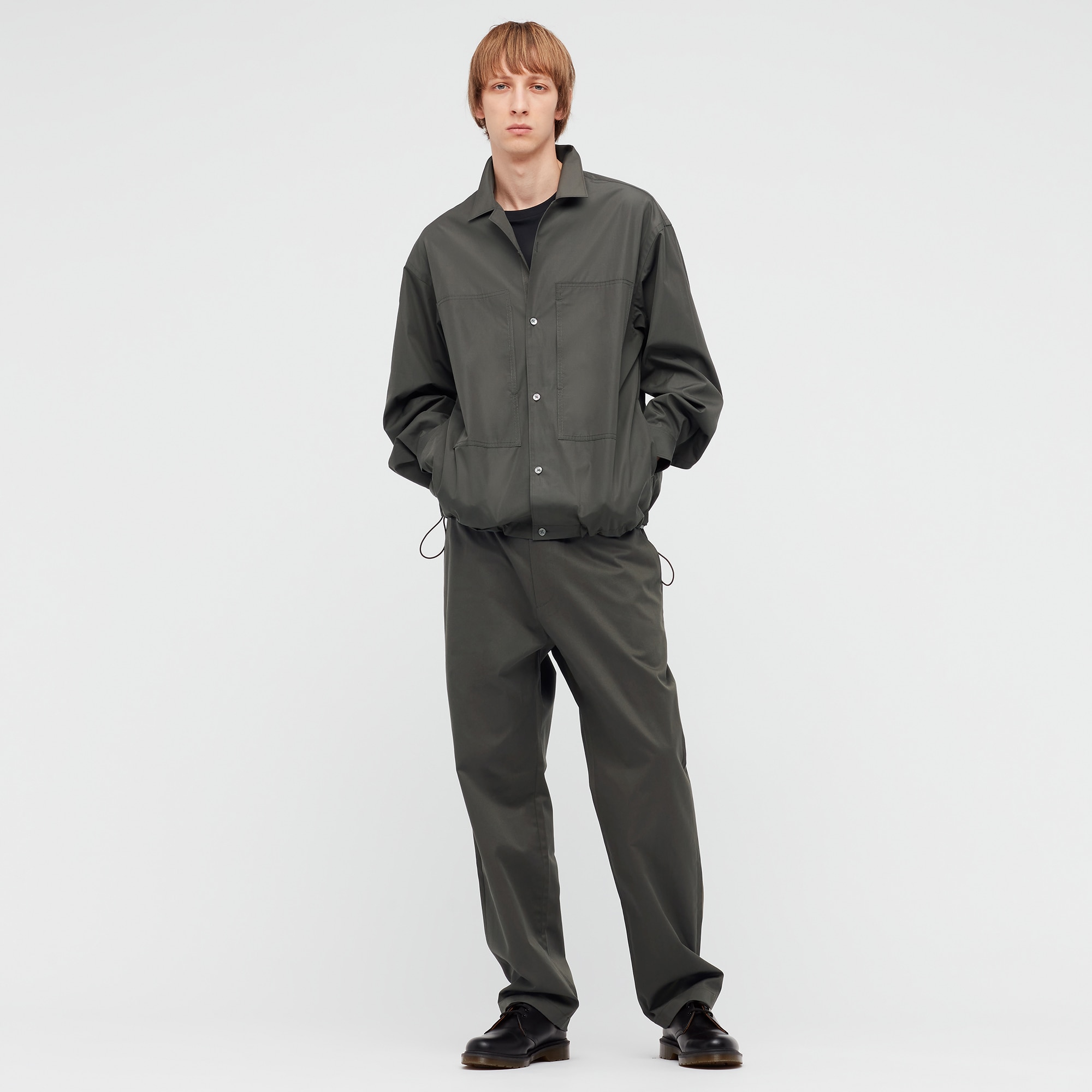 UNIQLO+J スーピマコットンオーバーサイズシャツブルゾン