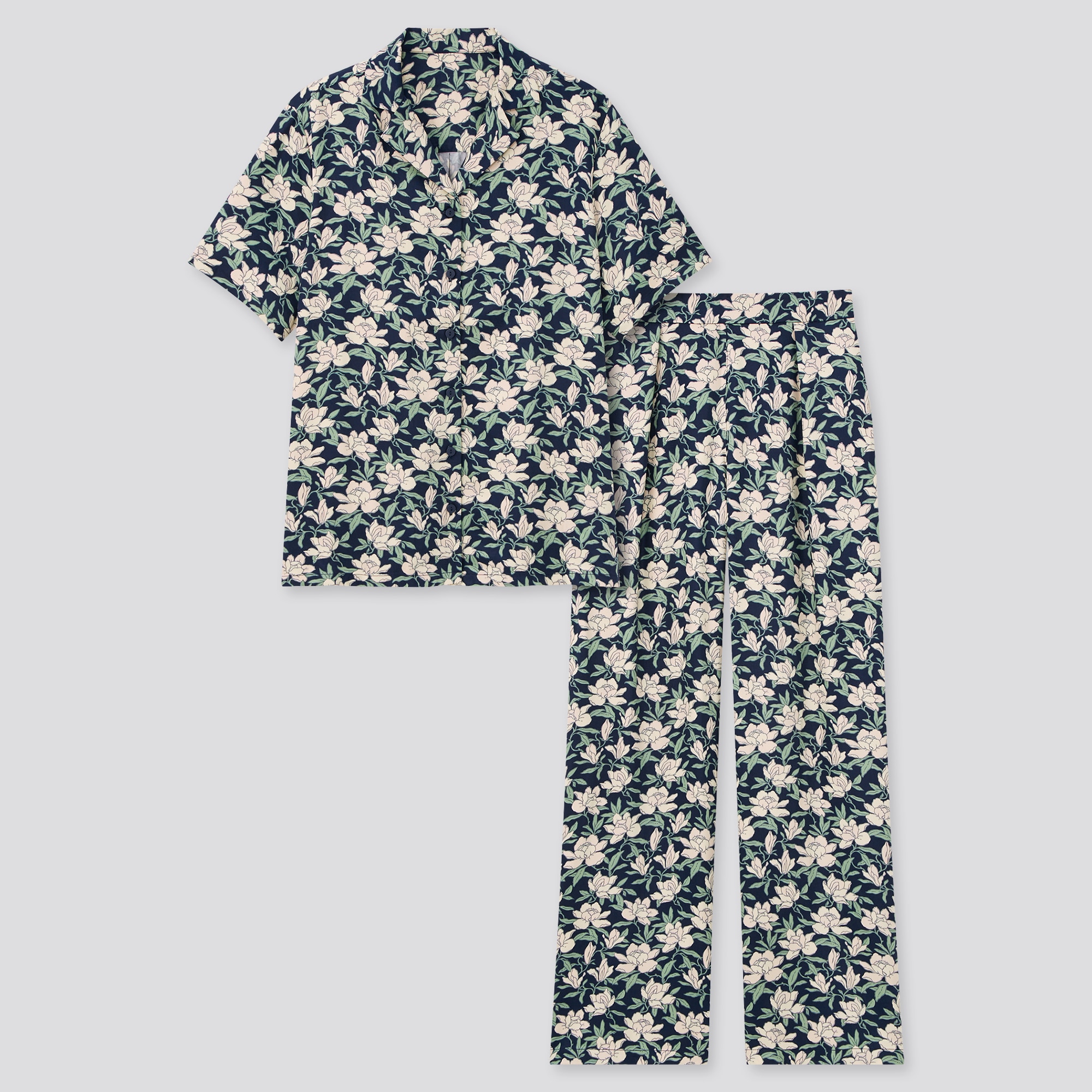 WOMEN S JOY OF PRINT RAYON SATIN PAJAMAS UNIQLO ID