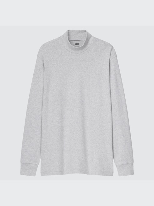 Uniqlo Mens Mock Neck Long Sleeve Shirt MEN'S SOFT TOUCH MOCK NECK