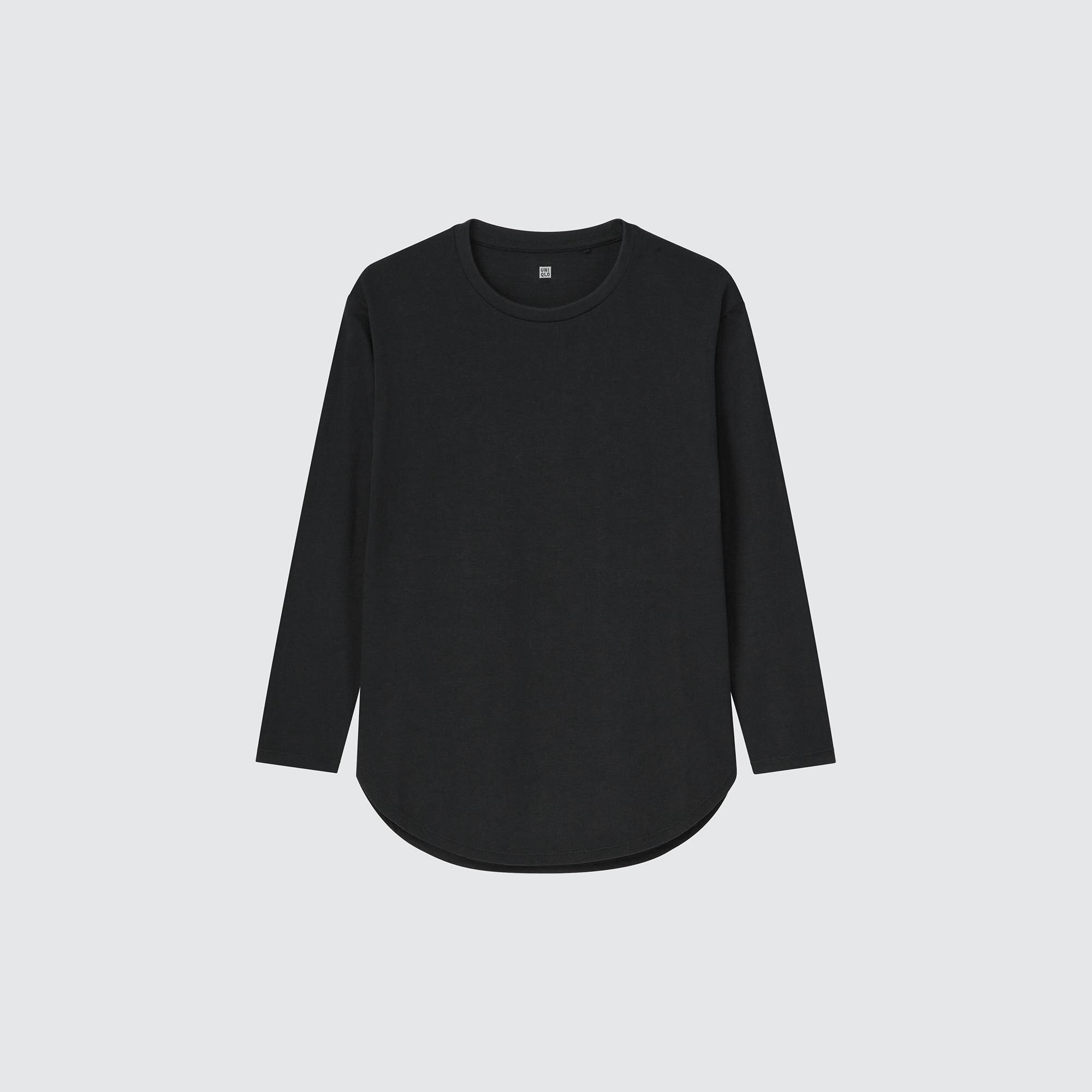 GIRLS スムースコットンシャツテールTシャツ（長袖）のサムネイル