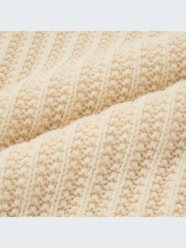 ローゲージクルーネックセーター（長袖）