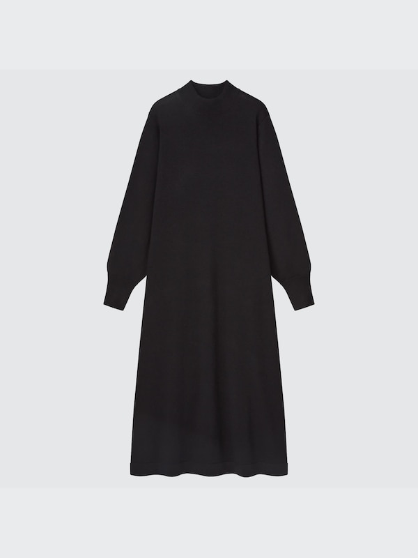 メリノブレンドAラインワンピース（長袖）