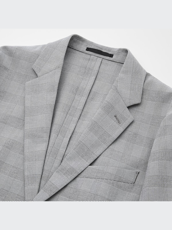 感動ジャケット（グレンチェック・袖丈2cm短め 着丈1cm短め）