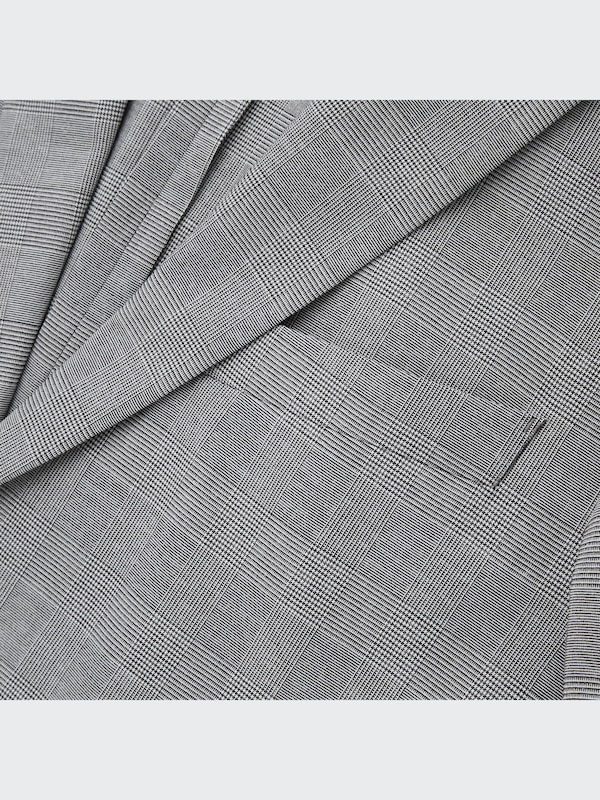 感動ジャケット（グレンチェック・袖丈2cm短め 着丈1cm短め）