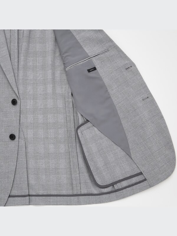 感動ジャケット（グレンチェック・袖丈2cm短め 着丈1cm短め）