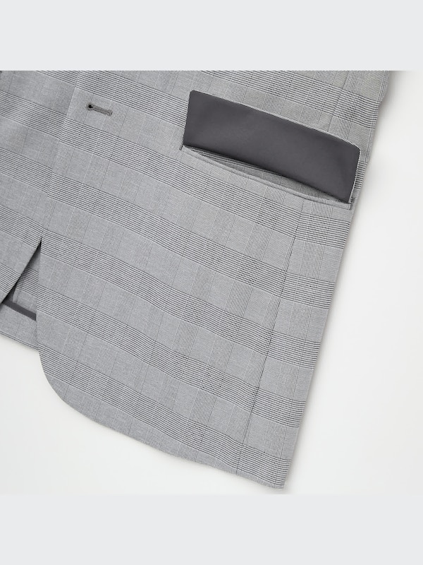 感動ジャケット（グレンチェック・袖丈2cm短め 着丈1cm短め）