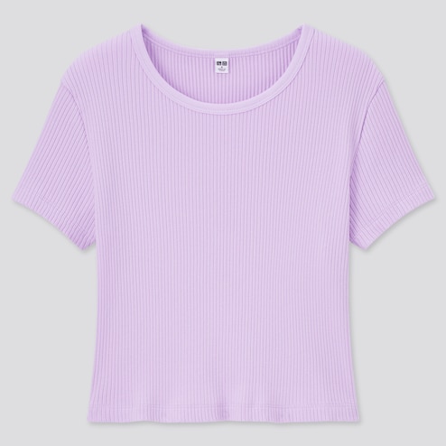 uniqlo cropped crew neck t shirt