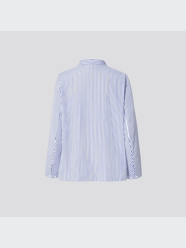 スーピマコットンストライプシャツジャケット（長袖）