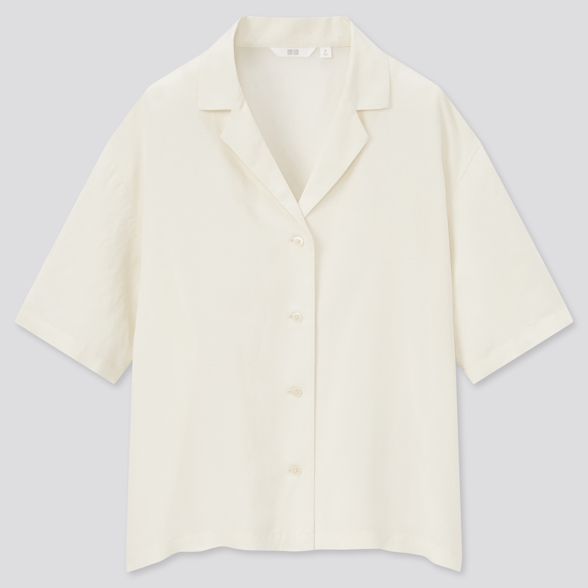 uniqlo short sleeve button down womens