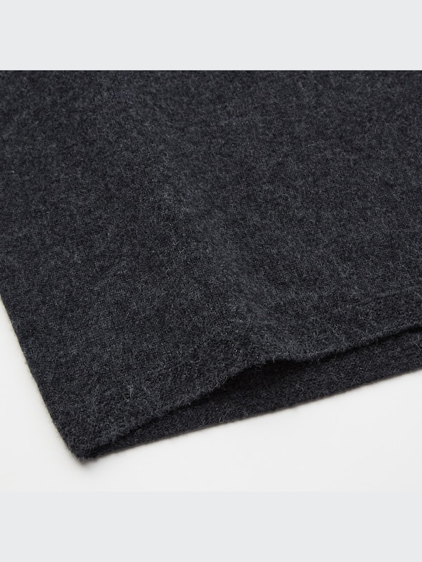 3Dカシミヤブレンドクルーネックチュニック（長袖）