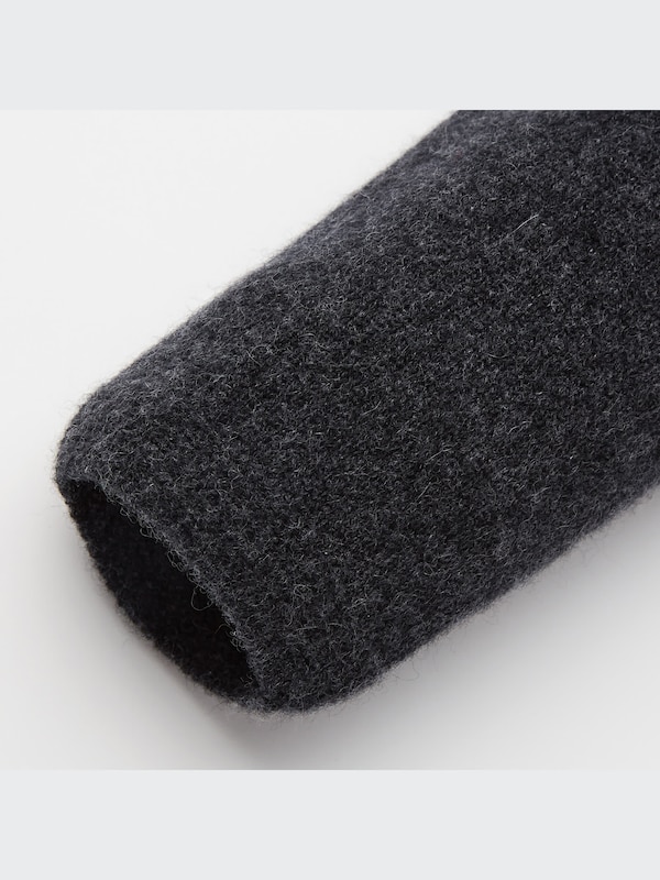 3Dカシミヤブレンドクルーネックチュニック（長袖）