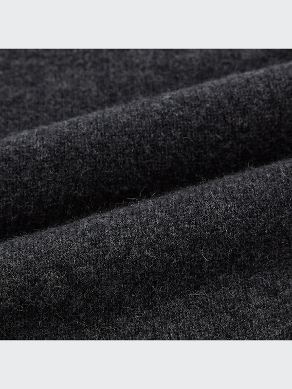 3Dカシミヤブレンドクルーネックチュニック（長袖）