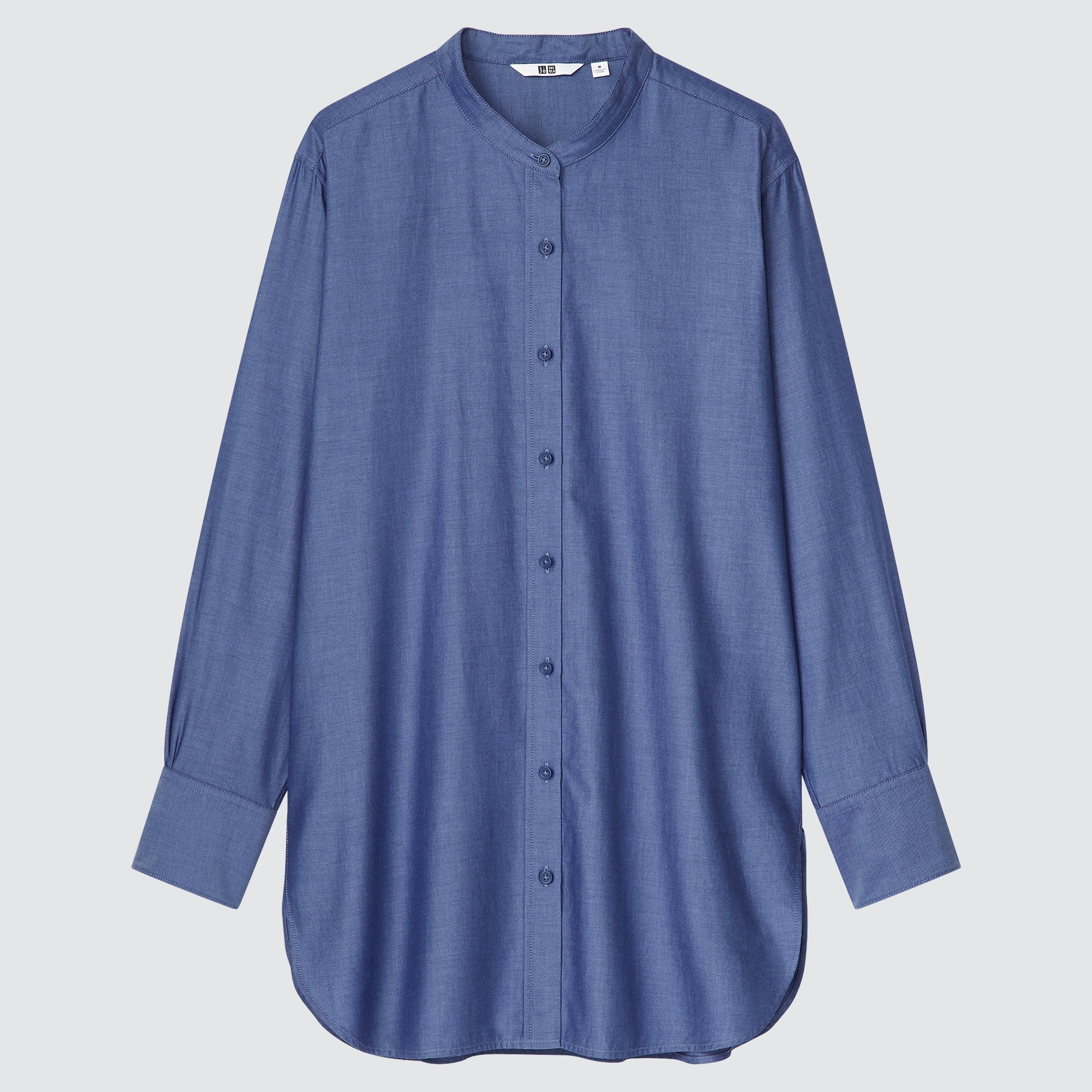 UNIQLOのコットンツイルスタンドカラーロングシャツ（長袖） | StyleHint