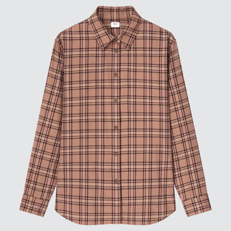 WOMEN'S FLANNEL CHECKED LONG SLEEVE SHIRT | UNIQLO VN