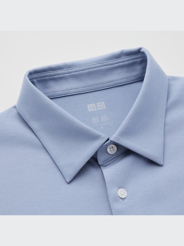 AIRism Kaos Polo Full Open Lengan Pendek