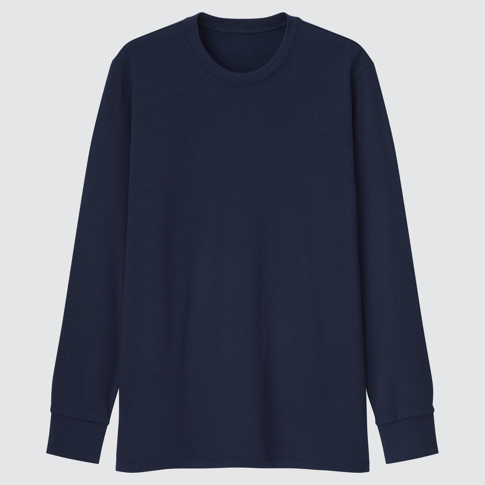 3XL ヒートテッククルーネックT（9分袖）ネイビー　navyヒートテック