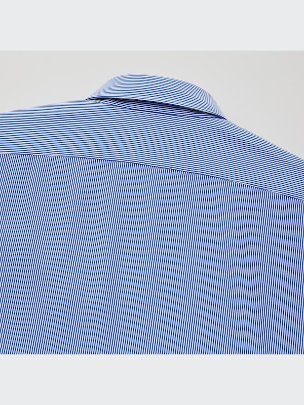 ファインクロス コンフォート ストライプシャツ（ボタンダウンカラー・長袖）