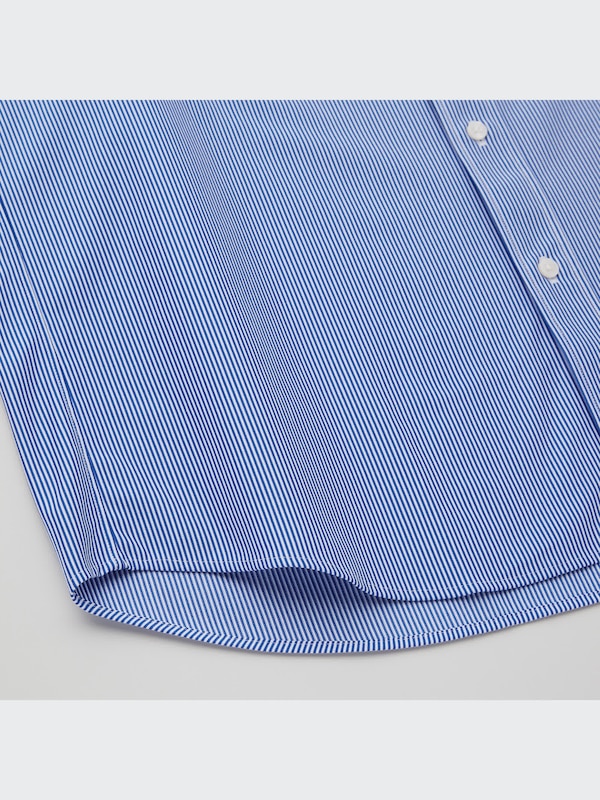 ファインクロス コンフォート ストライプシャツ（ボタンダウンカラー・長袖）