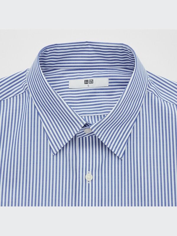 ファインクロス ストライプシャツ（レギュラーカラー・長袖）22年春秋モデル