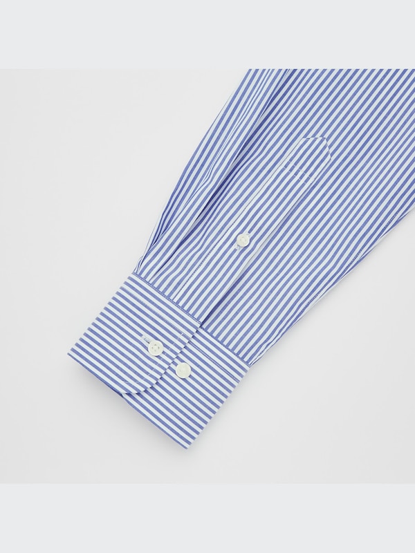 ファインクロス ストライプシャツ（レギュラーカラー・長袖）22年春秋モデル