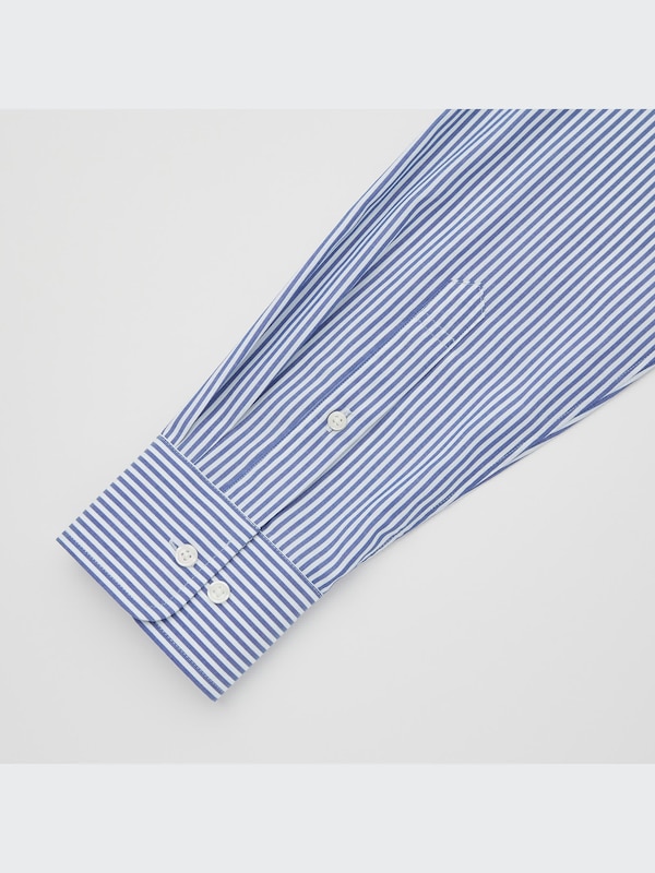 ファインクロス ストライプシャツ（レギュラーカラー・長袖）22年春秋モデル