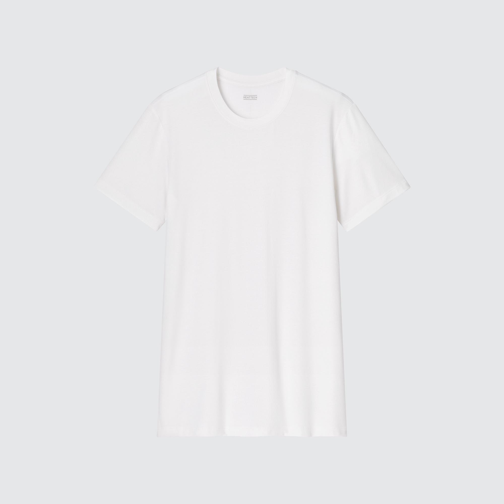 UNIQLO ヒートテック クルーネックT(半袖) ホワイト Tシャツ ...