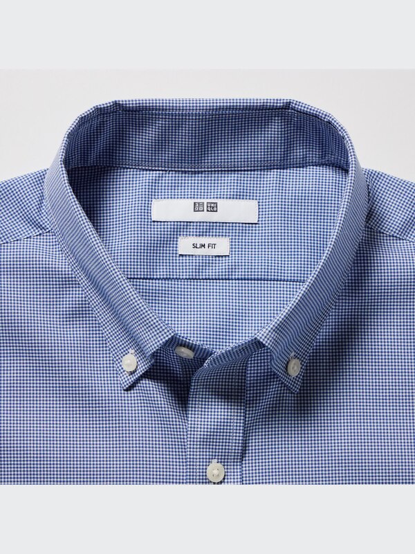 Áo Sơ Mi Co Giãn Kẻ Caro Dễ Chăm Sóc Dáng Ôm Dài Tay