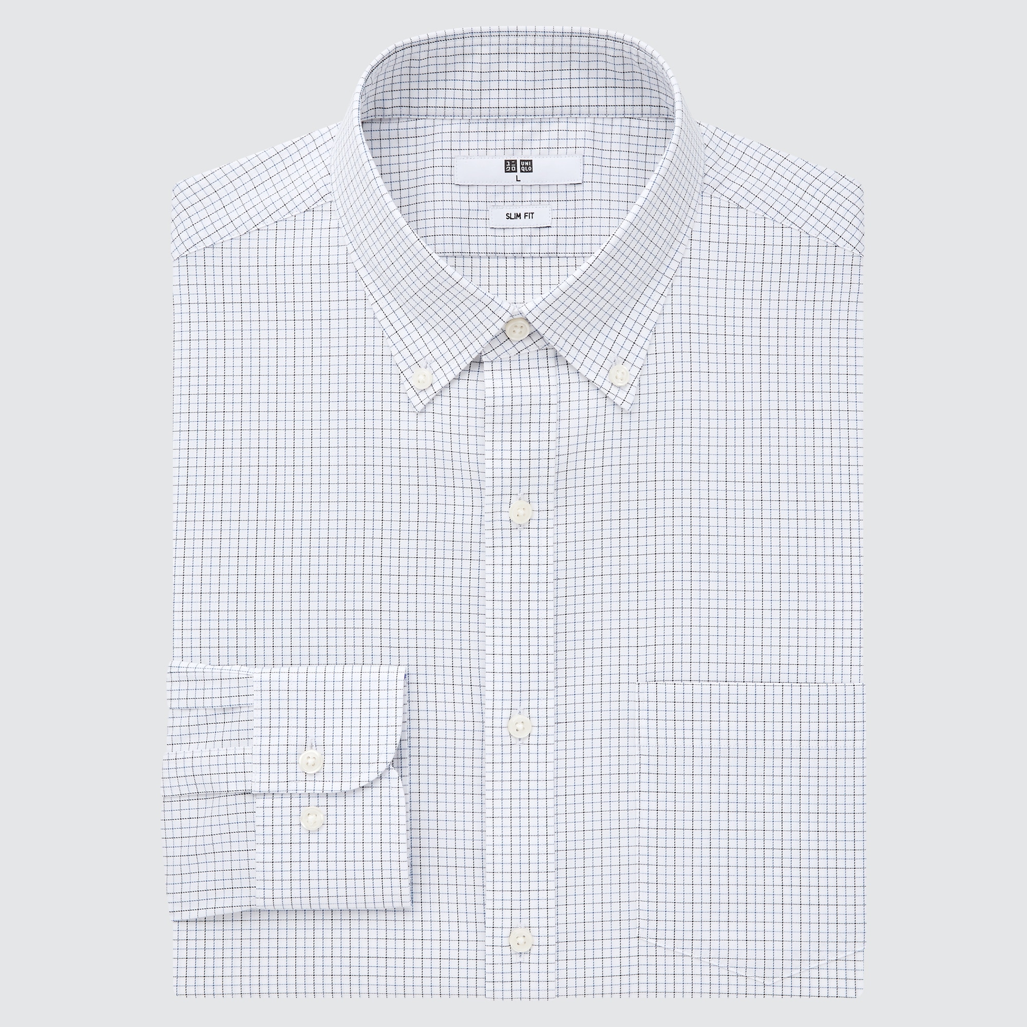 CHECKED STRETCH SLIM FIT SHIRT | UNIQLO ID