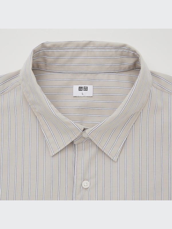 エクストラファインコットンブロードストライプシャツ（長袖）