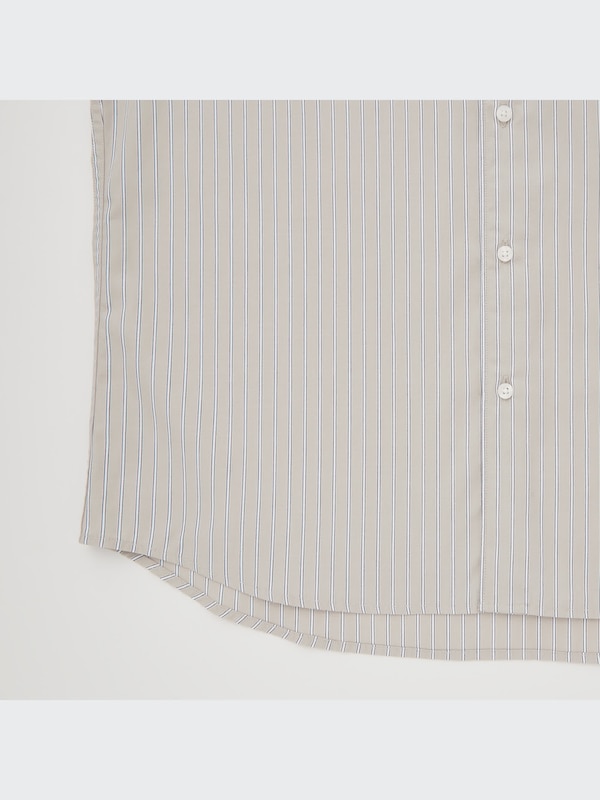 エクストラファインコットンブロードストライプシャツ（長袖）