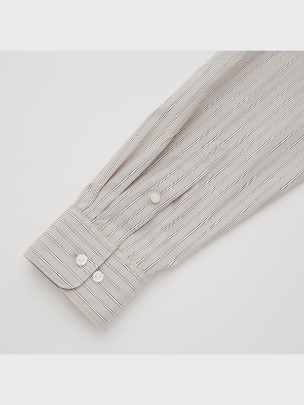 エクストラファインコットンブロードストライプシャツ（長袖）